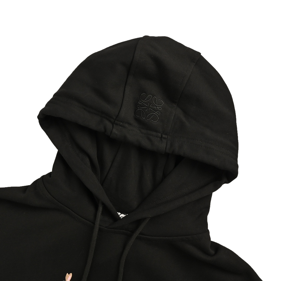 Loewe 24Fw collaboration Moon Bunny hooded sweatshirt