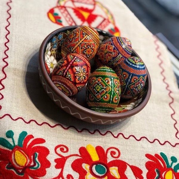 🔥ON SALE🔥6Pcs/Set Easter eggs - Painted traditional wooden eggs (Random Color）