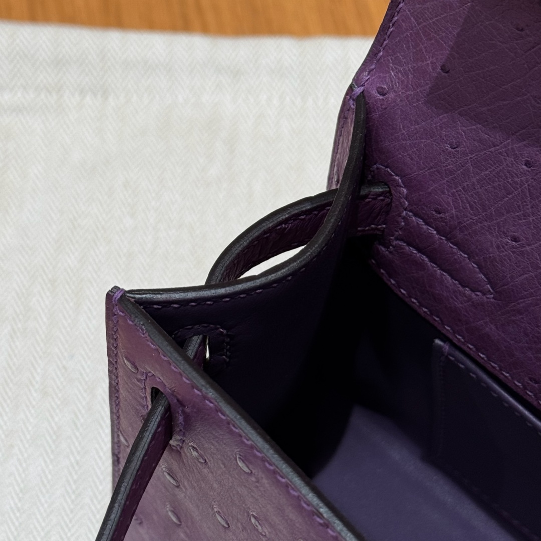 Hermès Kelly Pochette 1 P9Anemone Handbag (Handmade to Order)