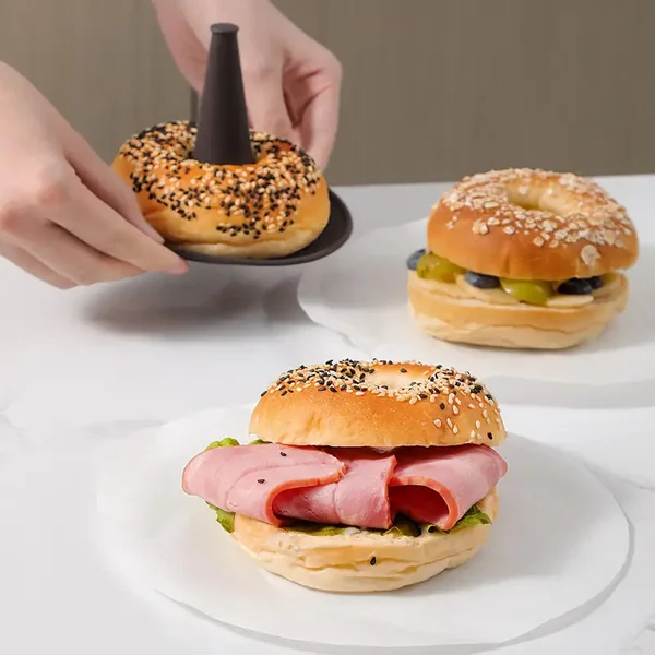🍩🎃Early Halloween Sale👻- Lekue Bagel Maker with 6 Individual Bagel Molds (6PCS/SET)-BUY 2 SETS GET 10% OFF & FREE SHIIPPING