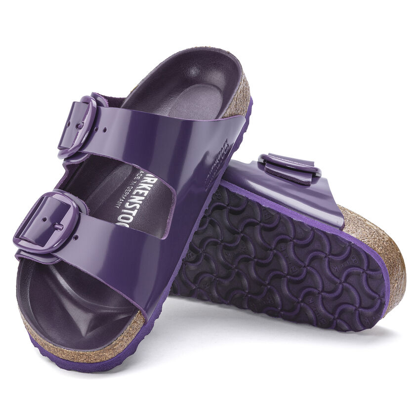 Arizona Big Buckle Natural Leather Patent B-51423