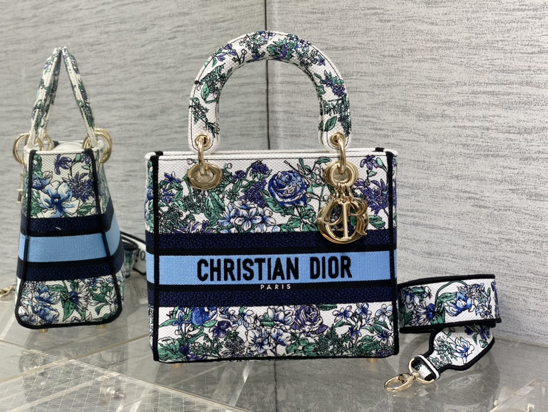 Dior Winter Garden Series Lady Embroidered Handbag 6605