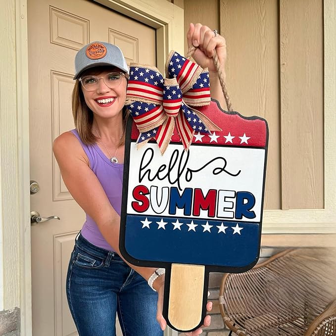 Summer Popsicle Decoration Hanging Sign