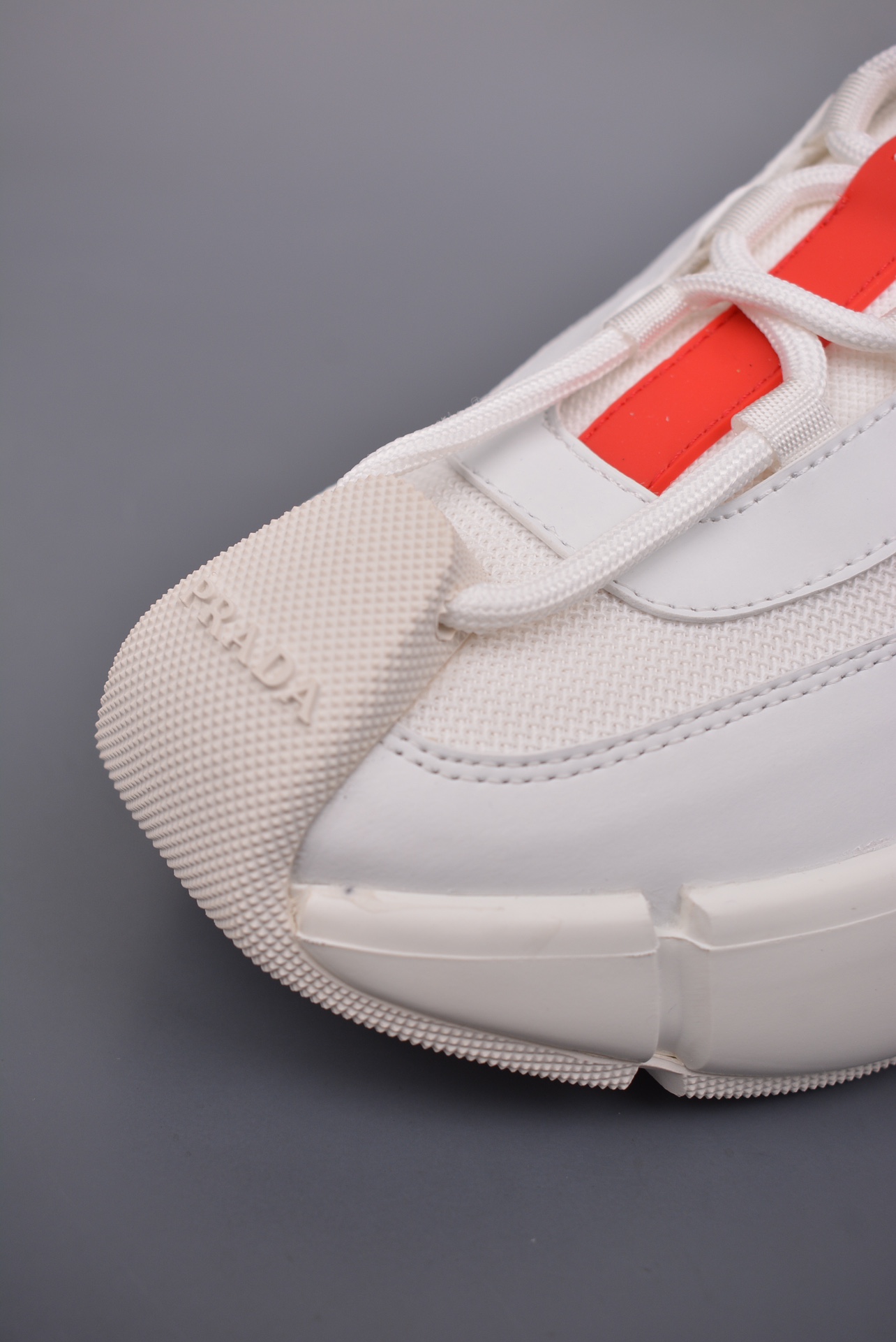 Prada 3D Cloudbust Thunder Technical Sneakers White Red 1E804M3LKI-AJ6493