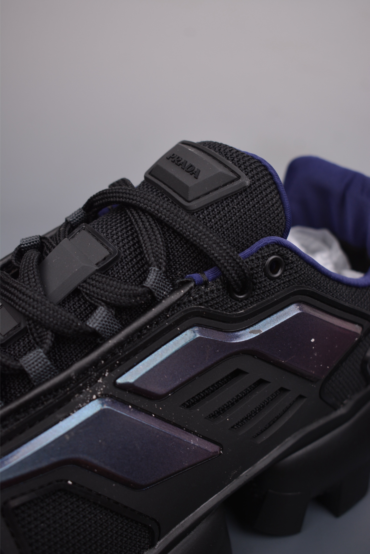 Prada Cloudbust Thunder Low Sneakers all black laser 2EG293_3LA8_F0002