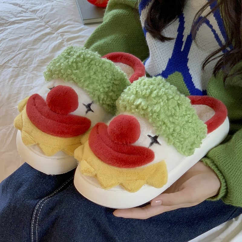 🎄Early Christmas Sale 49% OFF🎄🎅Plush Cartoon Santa Claus Slippers