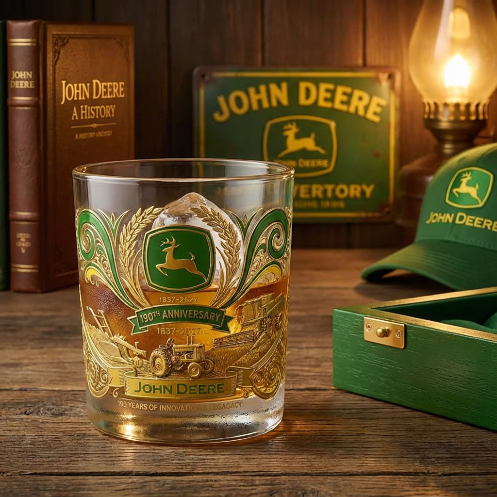 🥃John Deere–190th Anniversary Whiskey Glass
