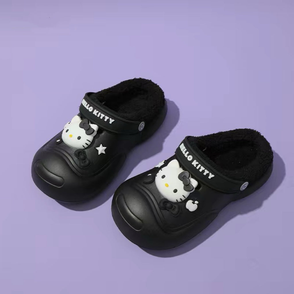 KT Slides Fuzzy for Women Slippers Winter Warm Plush Comfy Non-Slip Waterproof House Cloud Slide Slippers for Indoor Outdoor