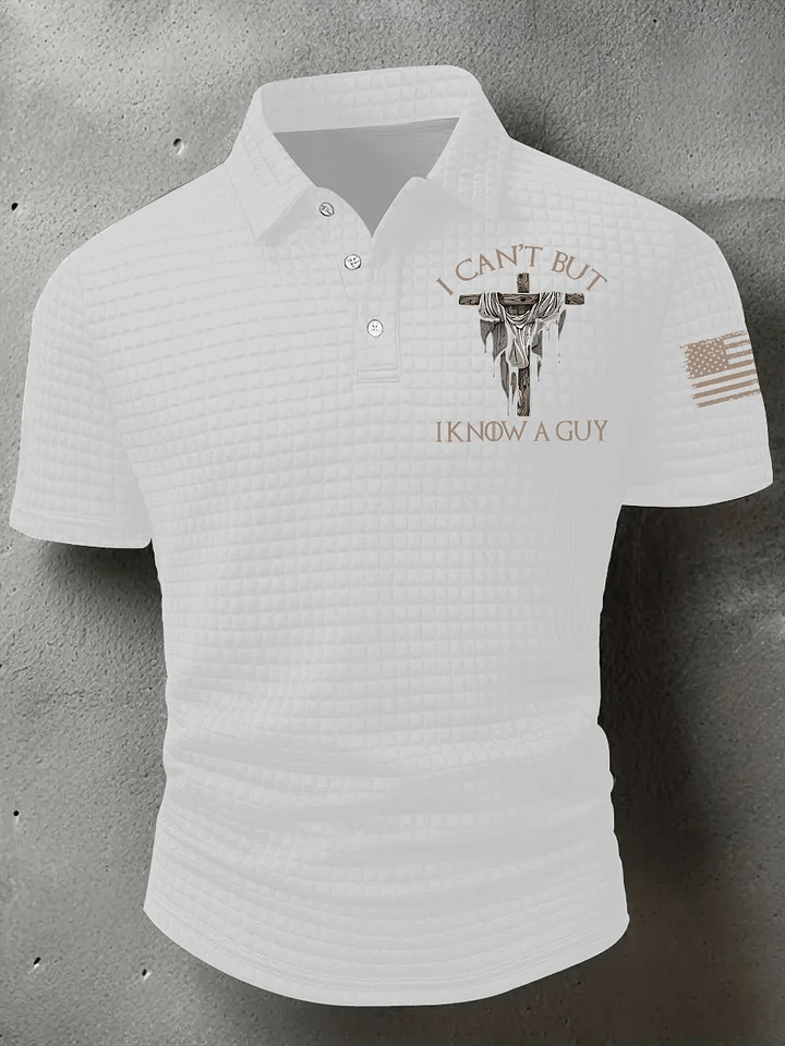 Men's I Can't But I Know A Guy  Printed POLO Shirt