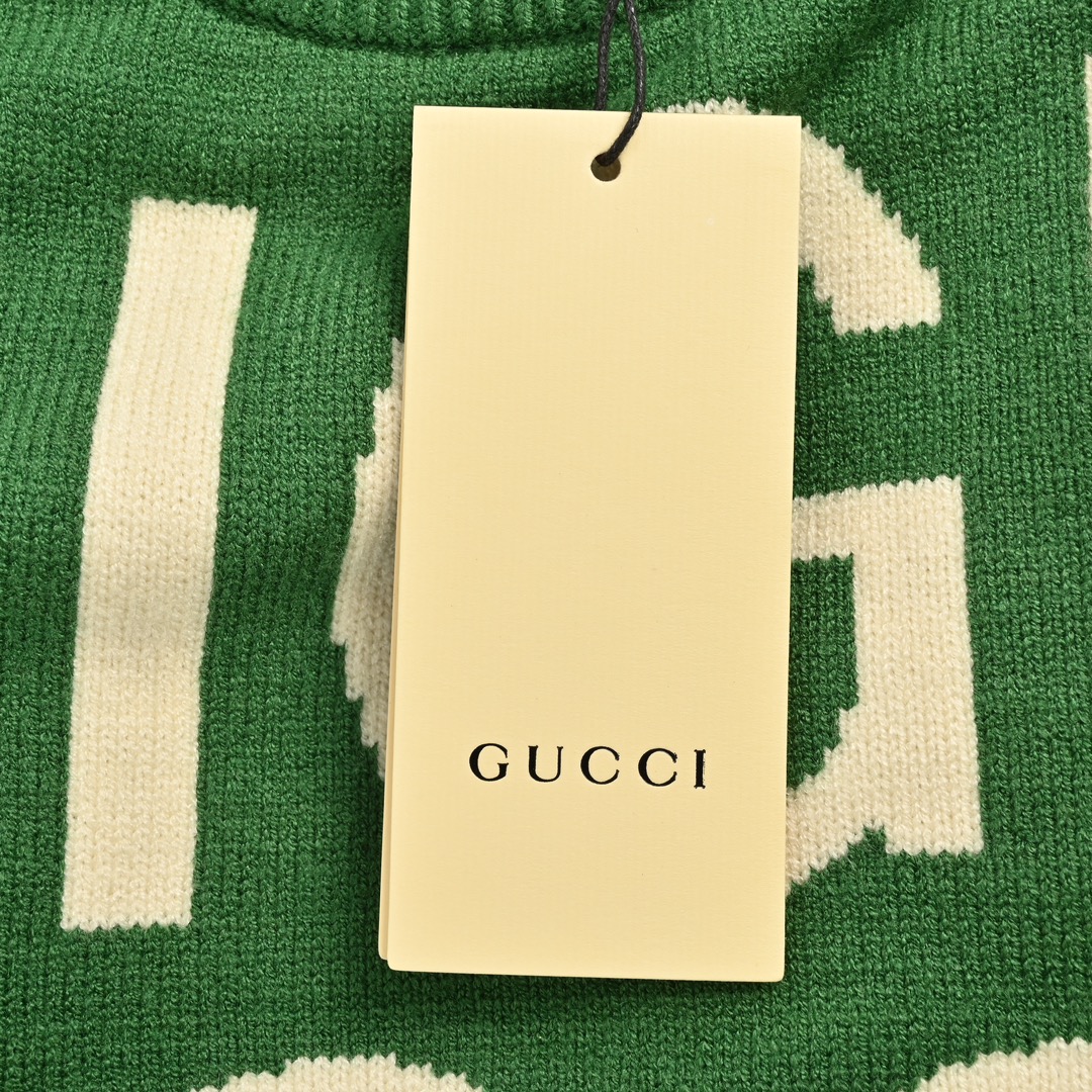 Gucci 24Fw all-over logo jacquard sweater