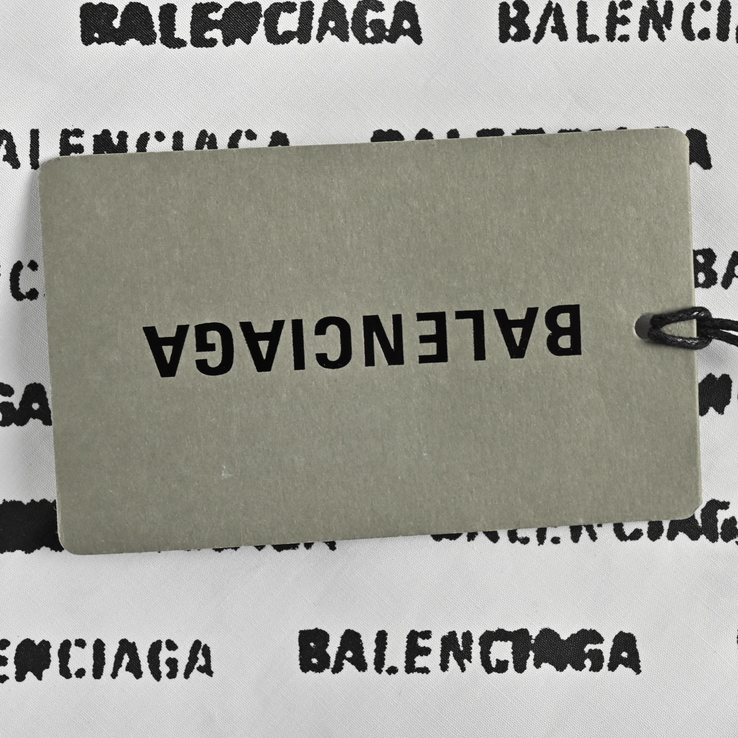 Balenciaga short-sleeved shirt with all-over lettering