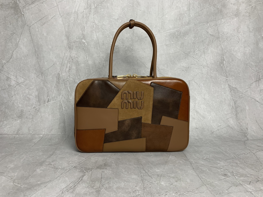 Miu Miu Brown Leather Briefcase 5BB117