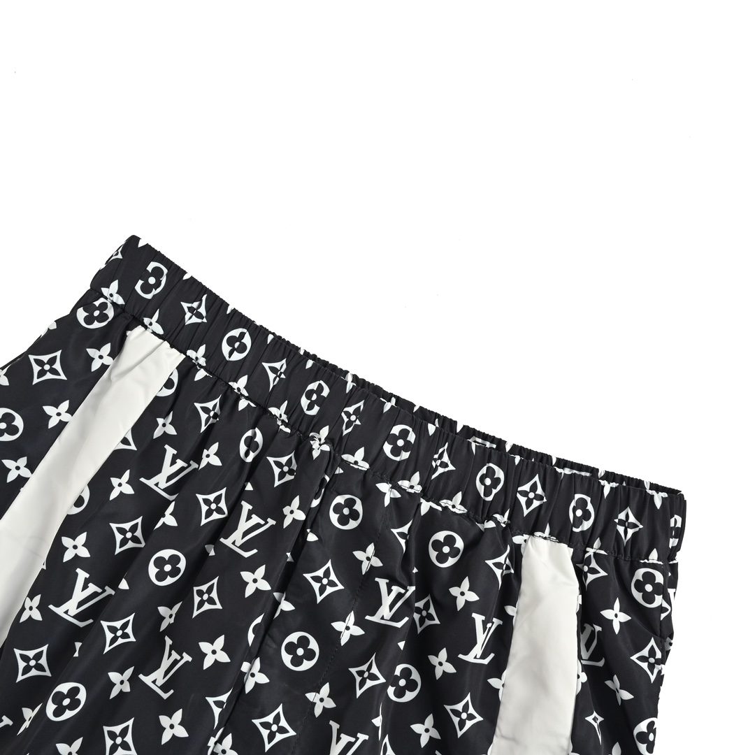 Louis Vuitton 24Fw monogram print contrast trousers