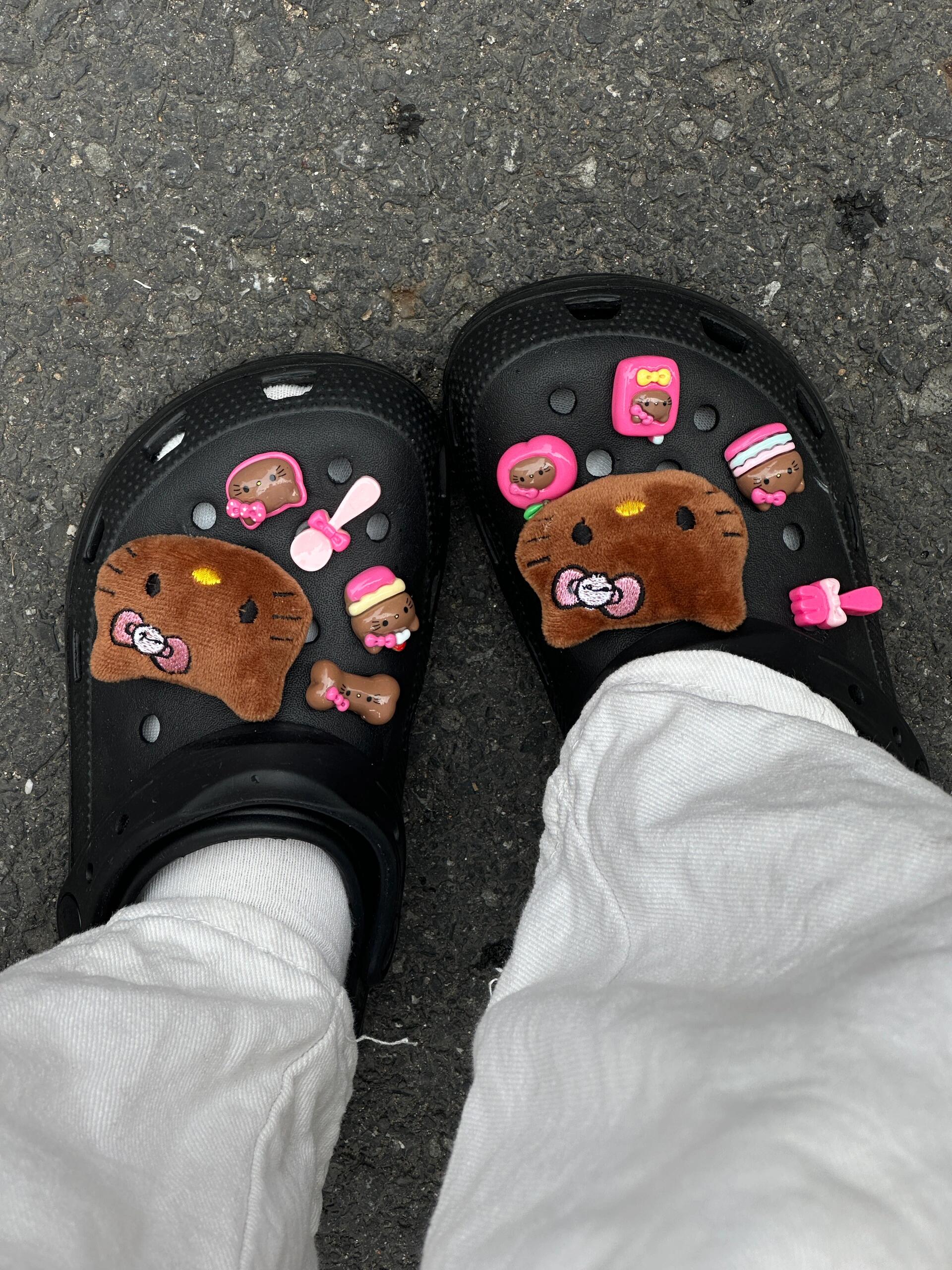 KT Charms Cute Pack Pins Shoe Decoration Croc Accessories for Croc Bags Clogs Slides