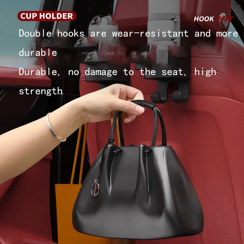 Car Accessories Rear Back Multifunctional Rear Small Hook Water Cup Holder
