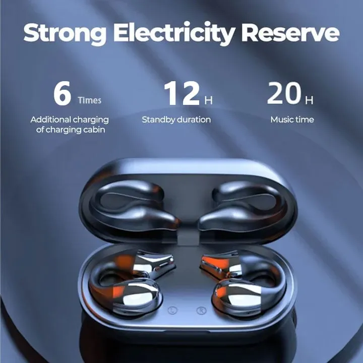 (🔥Last Day Promotion-SAVE 50% OFF)2023 New Upgrated Wireless Ear Clip Bone Conduction Headphones-BUY 2 SETS GET 10% OFF & FREE SHIPPING