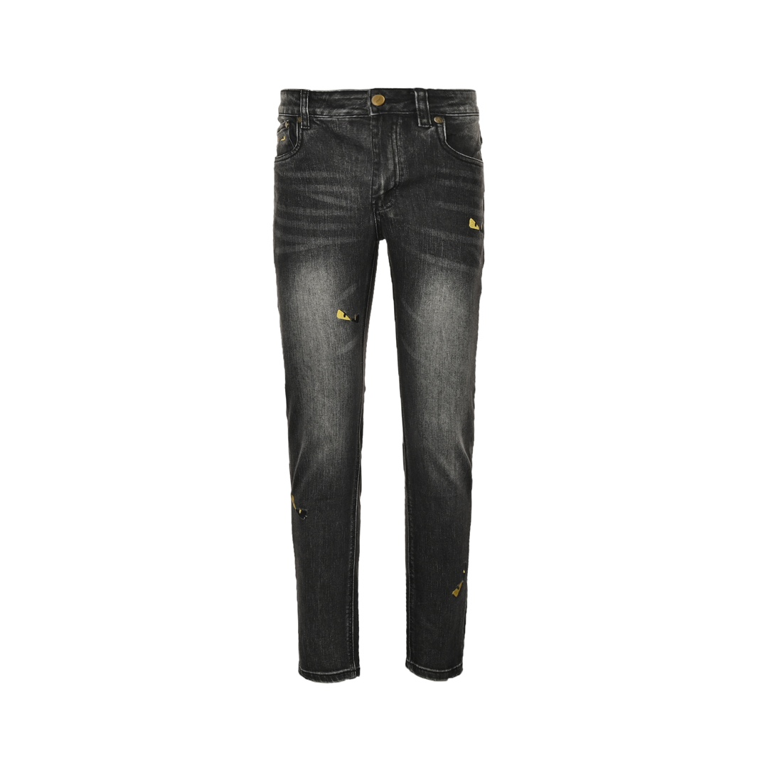 Fendi Little Monsters Embroidered Jeans