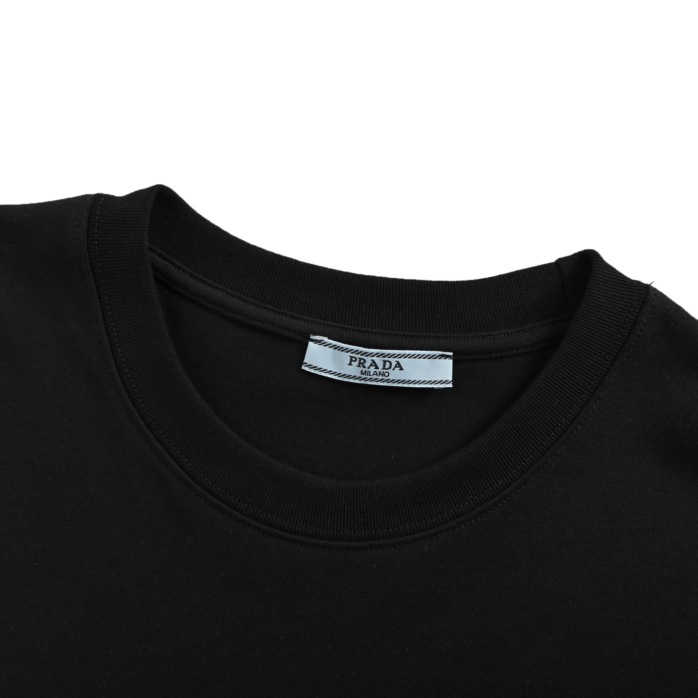 Prada 3D triangle logo print short sleeves