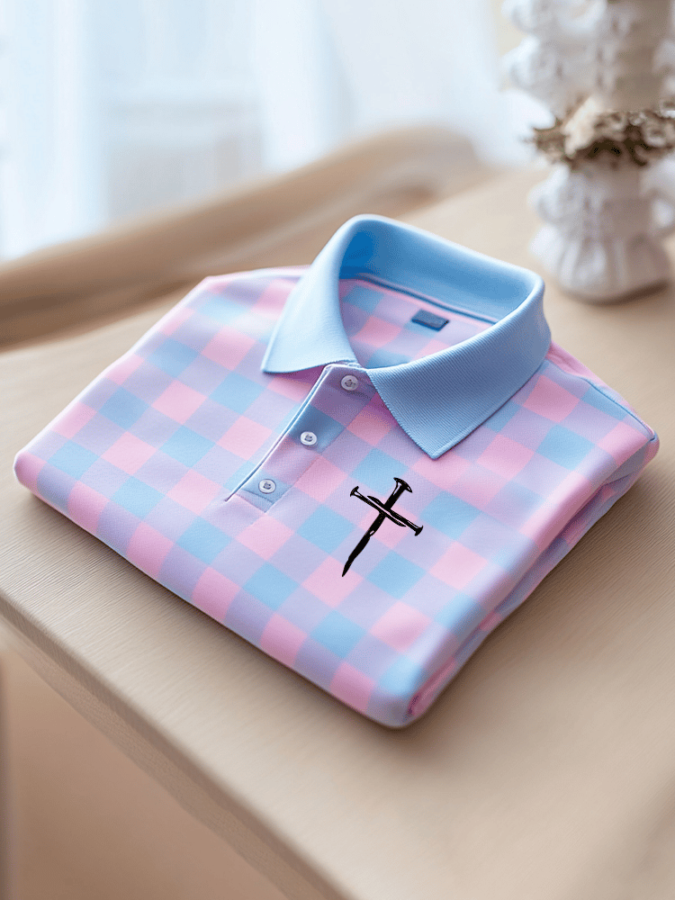 Men's Faith Printed Casual Polo Shirt