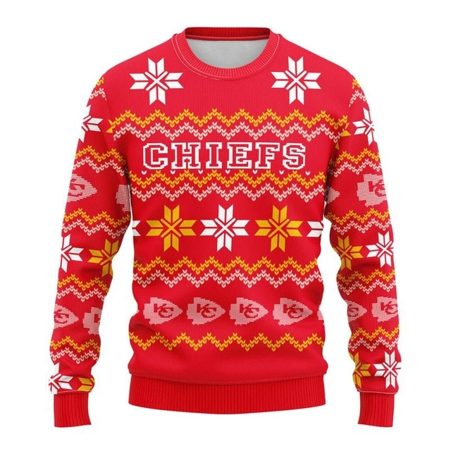 KANSAS CITY CHIEFS 3D CHRISTMAS HOODIE ABC02