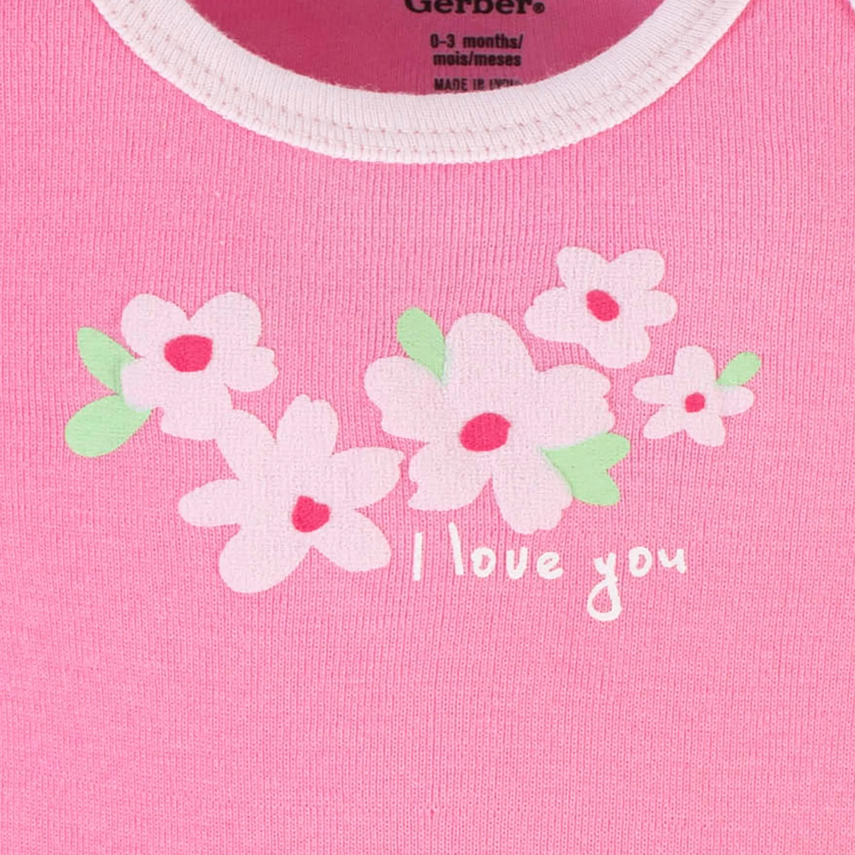 3-Piece Baby Girls Summer Blossom Short Sleeve Onesies Bodysuits & Pants Set
