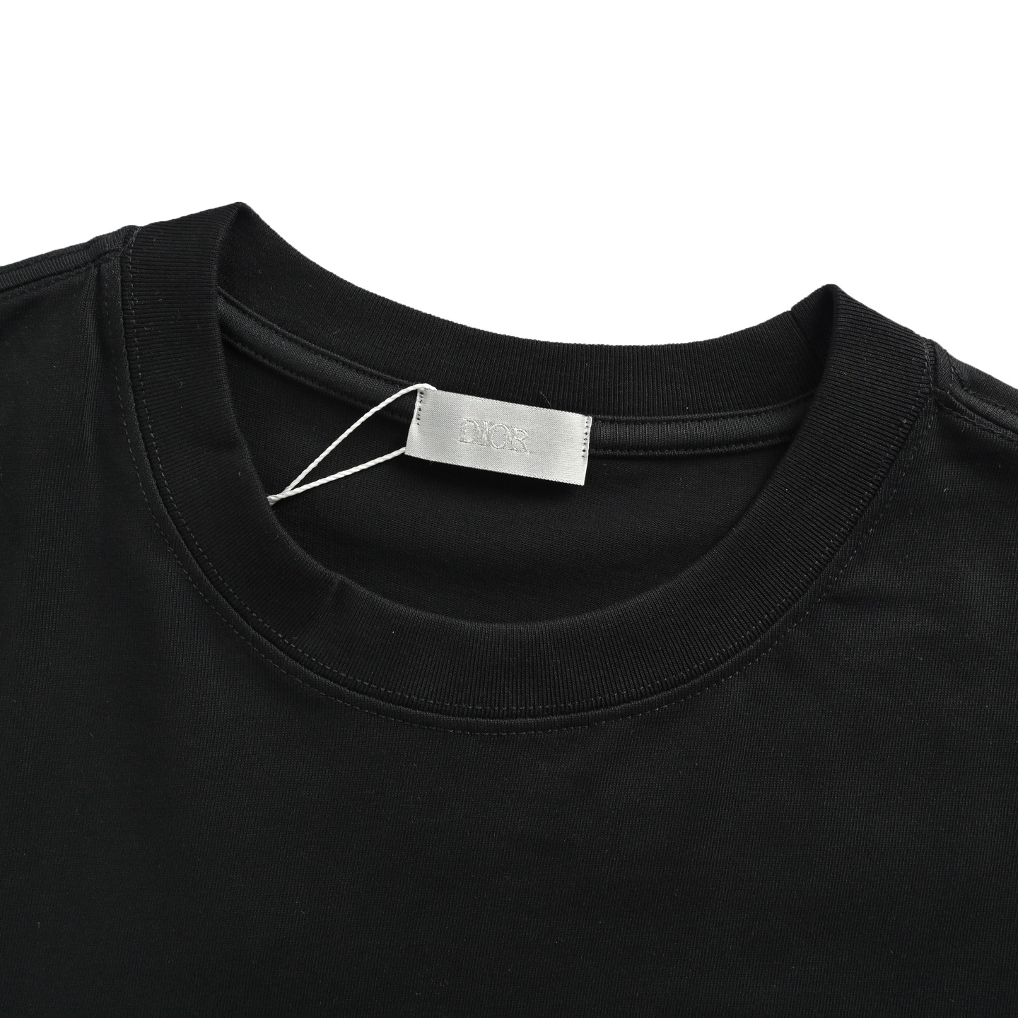 Dior 25ss flower embroidered letter short sleeve