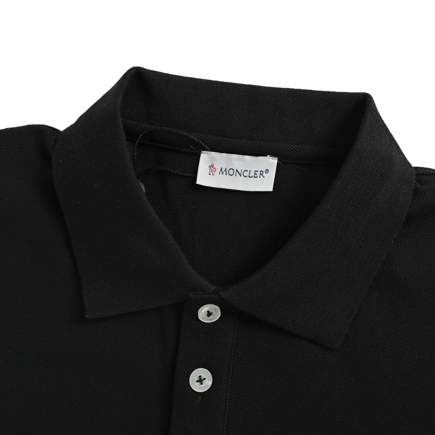 Moncler 25ss arm webbing patchwork badge Polo short sleeve