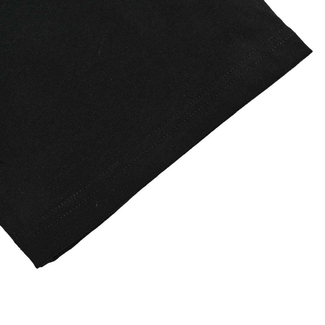 Prada 24ss three-dimensional laminated letter short sleeve