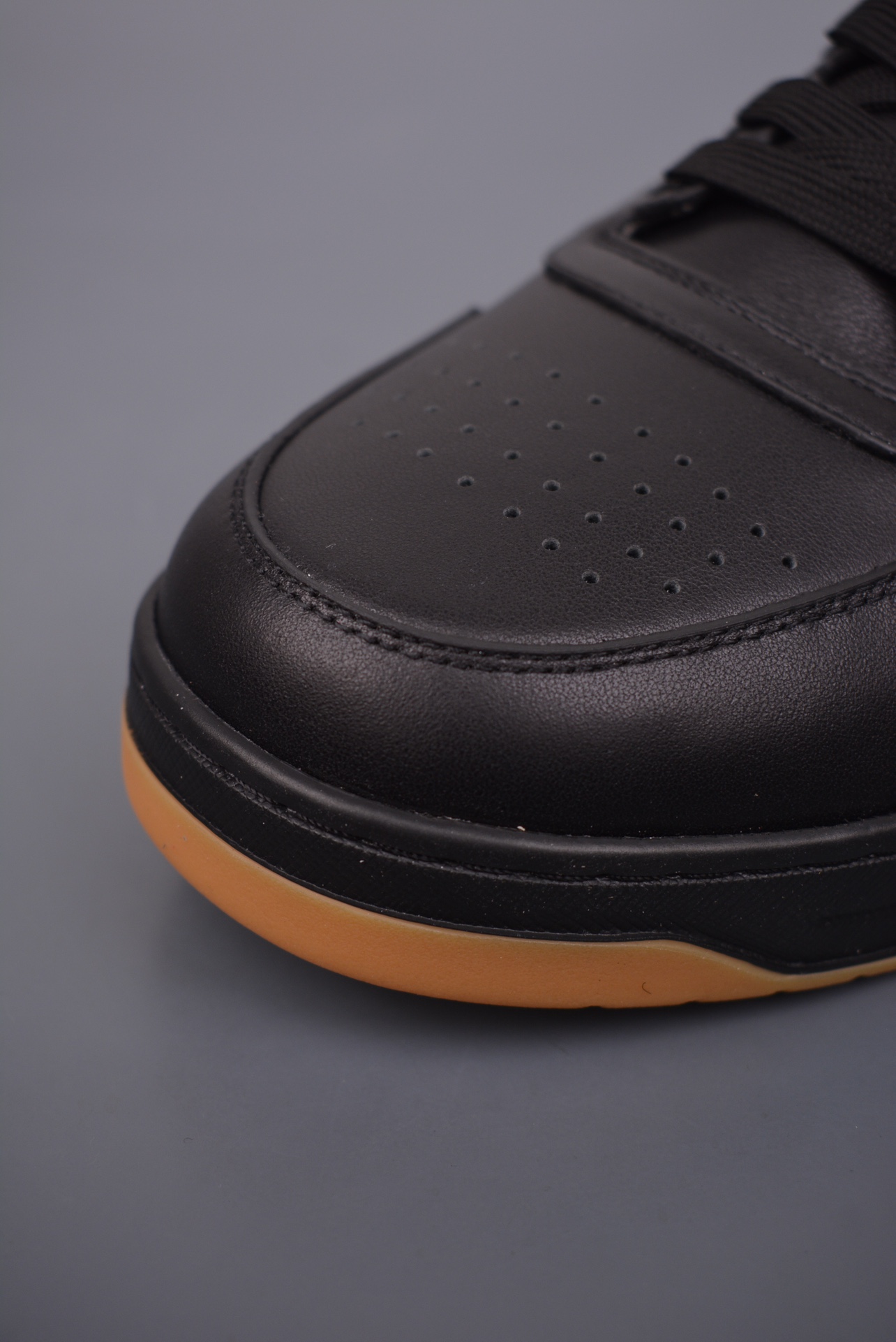 Prada Downtown Low Sneakers Black Gold Label