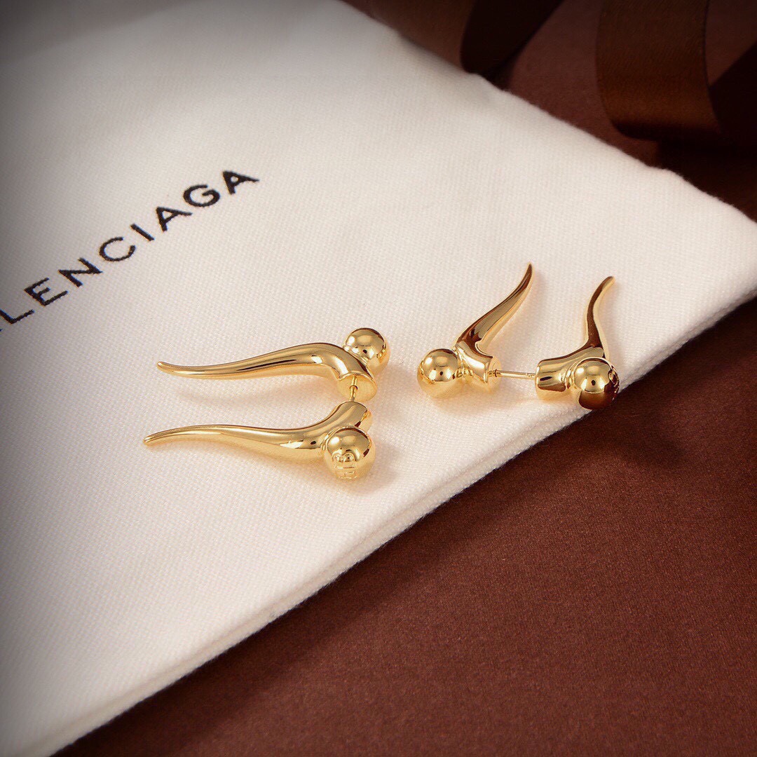 Balenciaga horn earrings