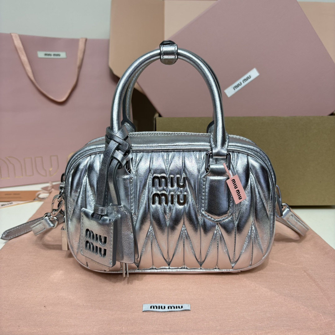 Miu Miu too etty bowling medium handbag 5BB124