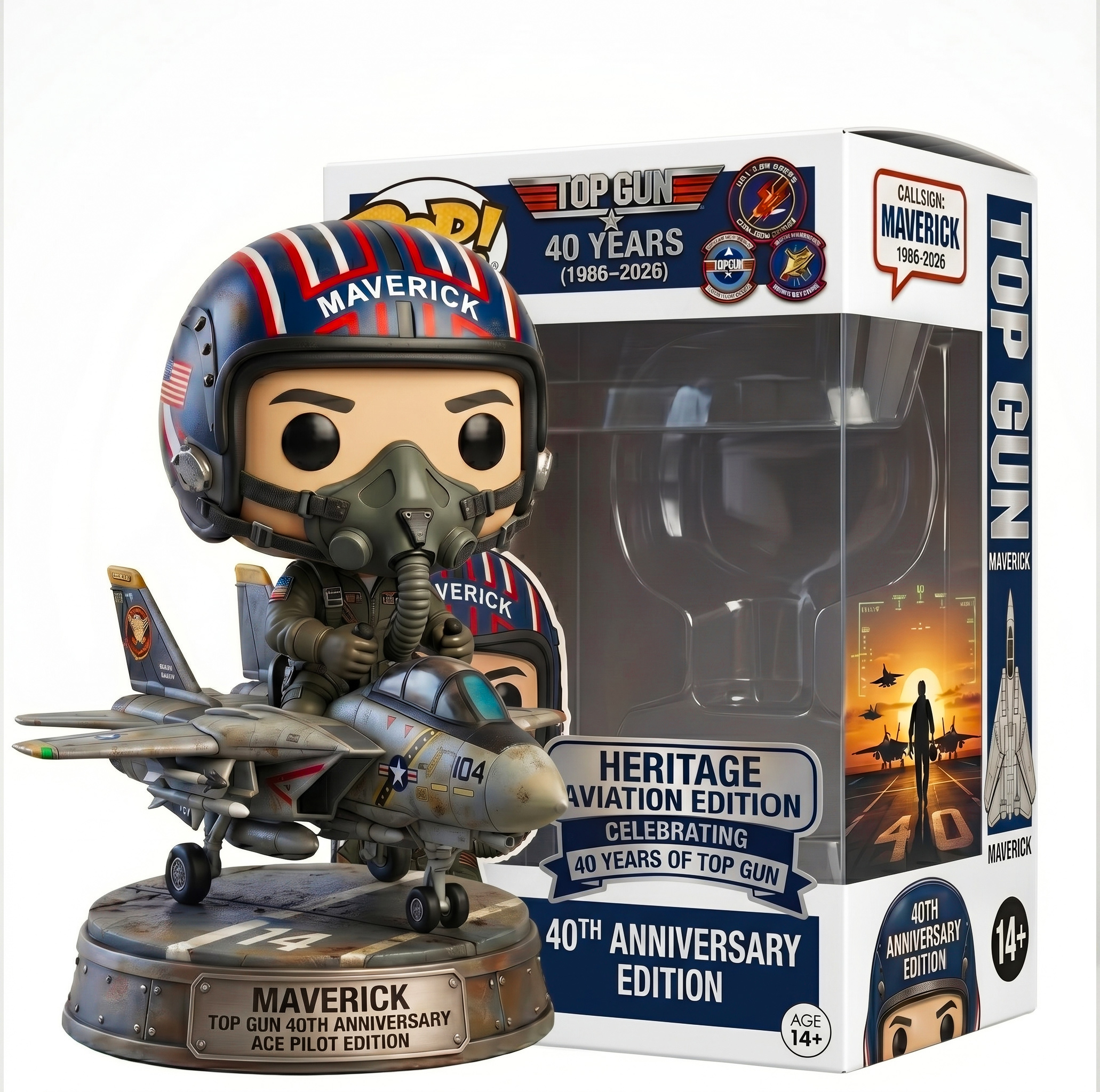 ✈️ Top Gun 40th: Maverick Ace Pilot Pop! – Heritage Edition 🚀