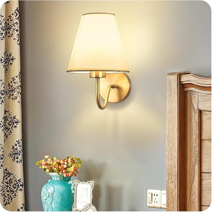 American style fabric bedroom bedside wall lamp（🔥Last Day Promotion 49% OFF🔥）