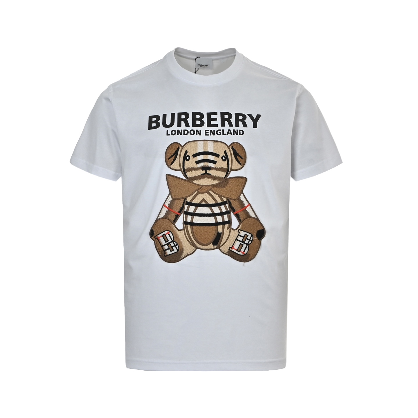 Burberry Bear patch embroidered short sleeves