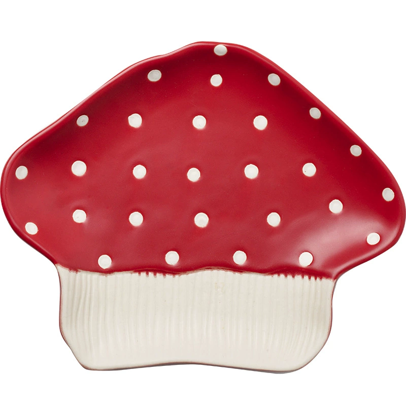🔥Buy More Save More🔥Ceramic Red Mushroom Tableware
