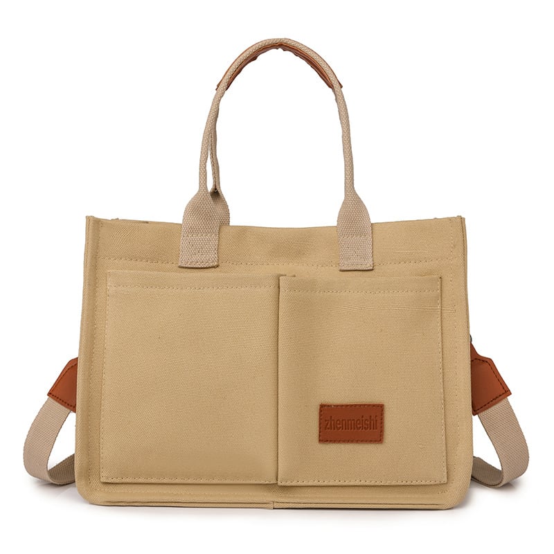 💖VALENTINE'S DAY SALE🔥Canvas Tote Bag Waterproof Nylon Multi Pocket Shoulder Bags Laptop Work Bag