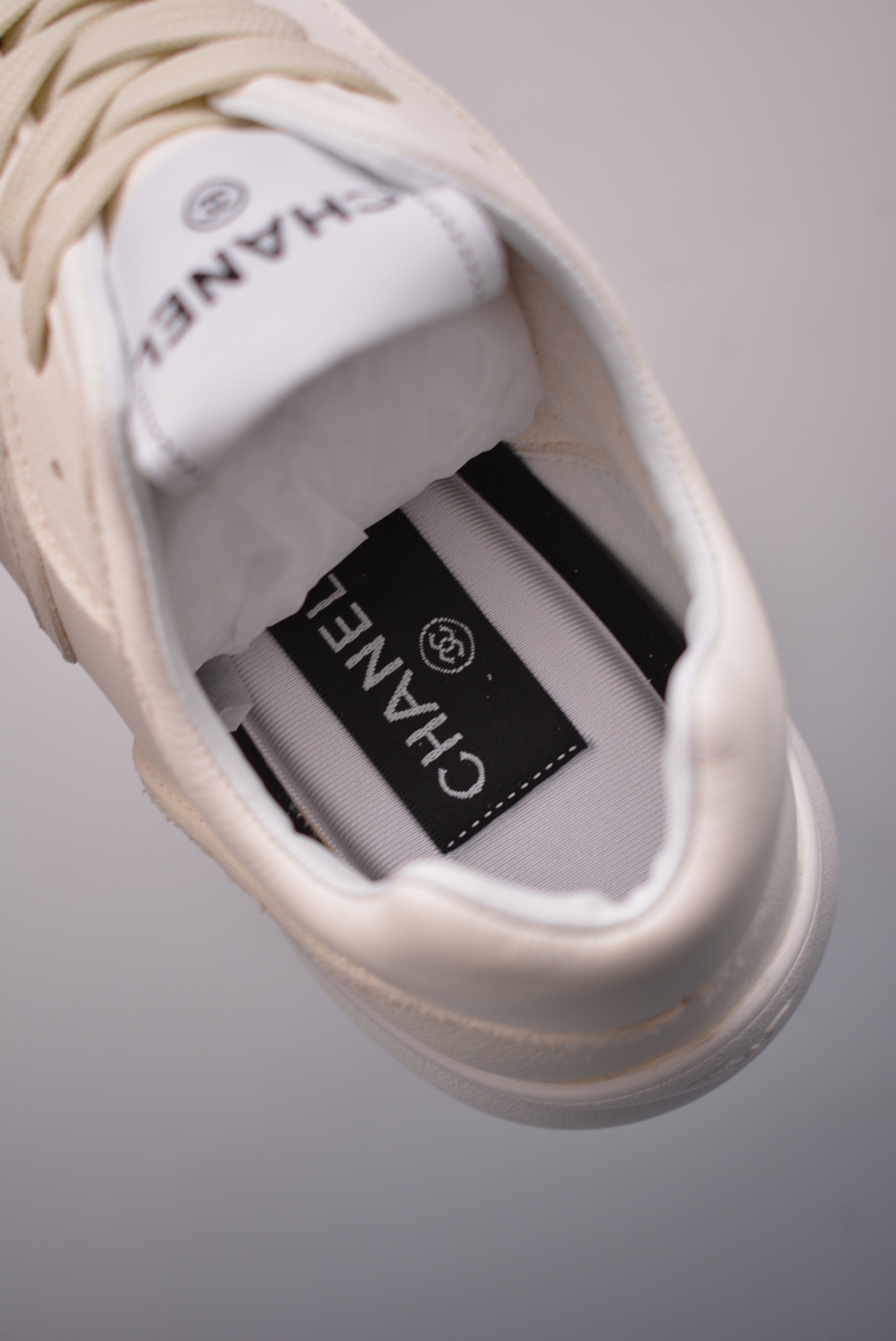 Chanel A25 CC Calfskin Trainers Sneaker  White