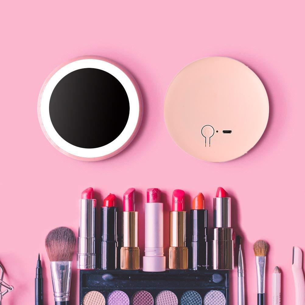 Wireless Charger Portable LED Makeup Mirror