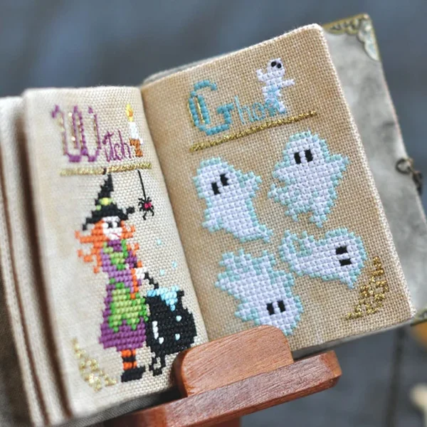 DIY Book of Shadows Halloween Stitch Along Kit- With Instructions