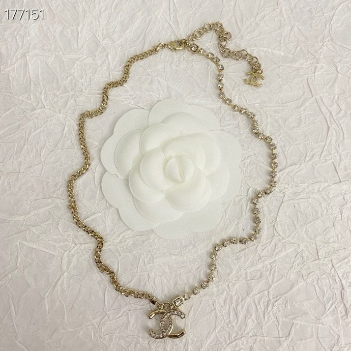 CHAN 24 rhinestone necklace