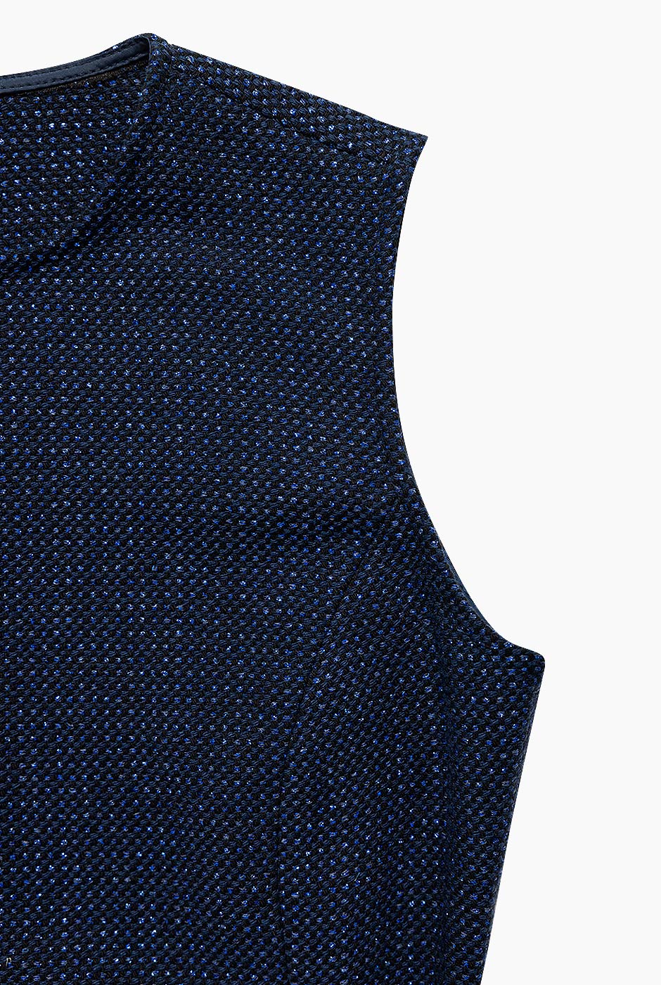 Vestido corto marino sin mangas
