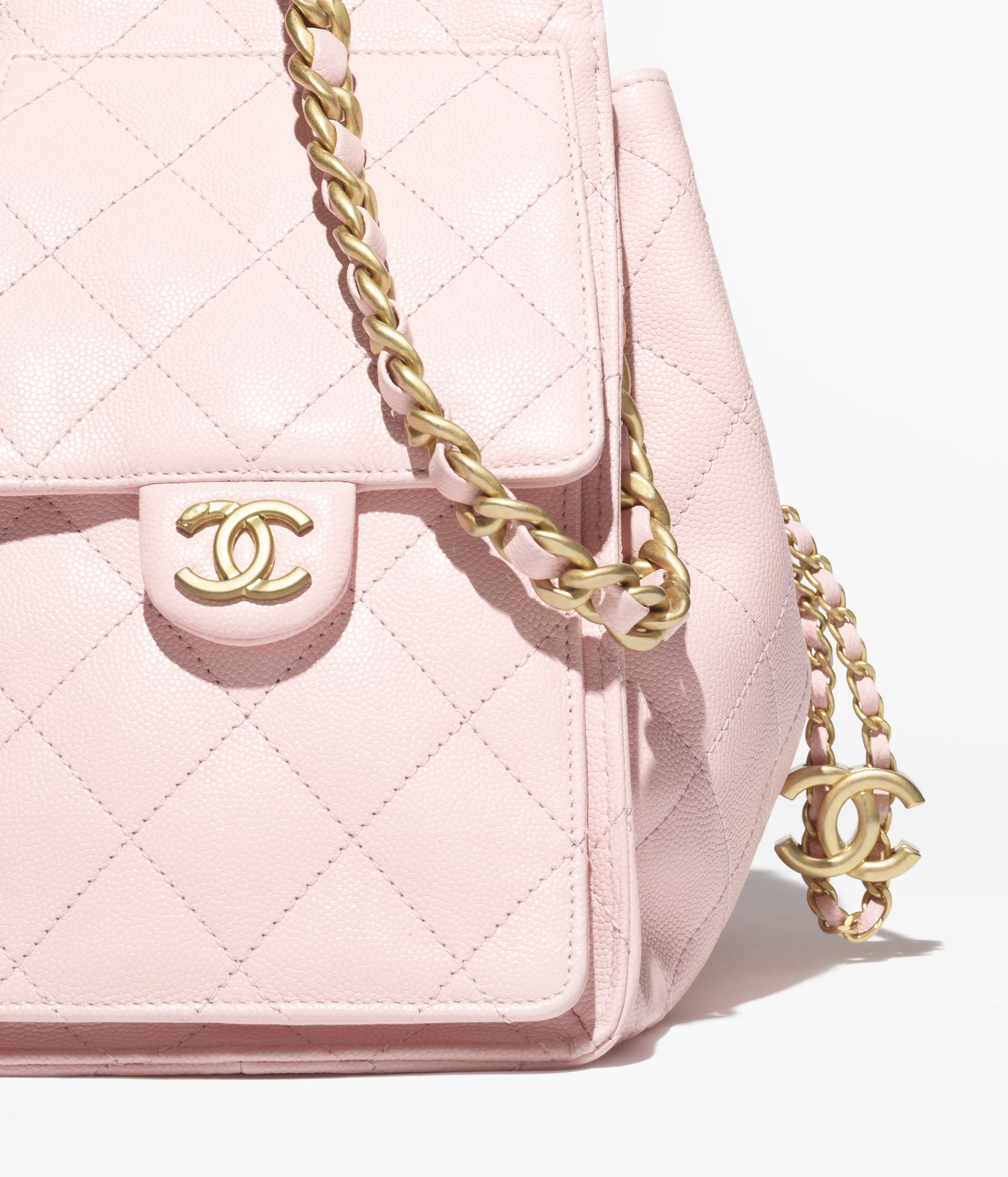 Chanel Small 25 Grained Calfskin & Gold-Tone Metal Pale Pink AS5293-B20304-NAGEO
