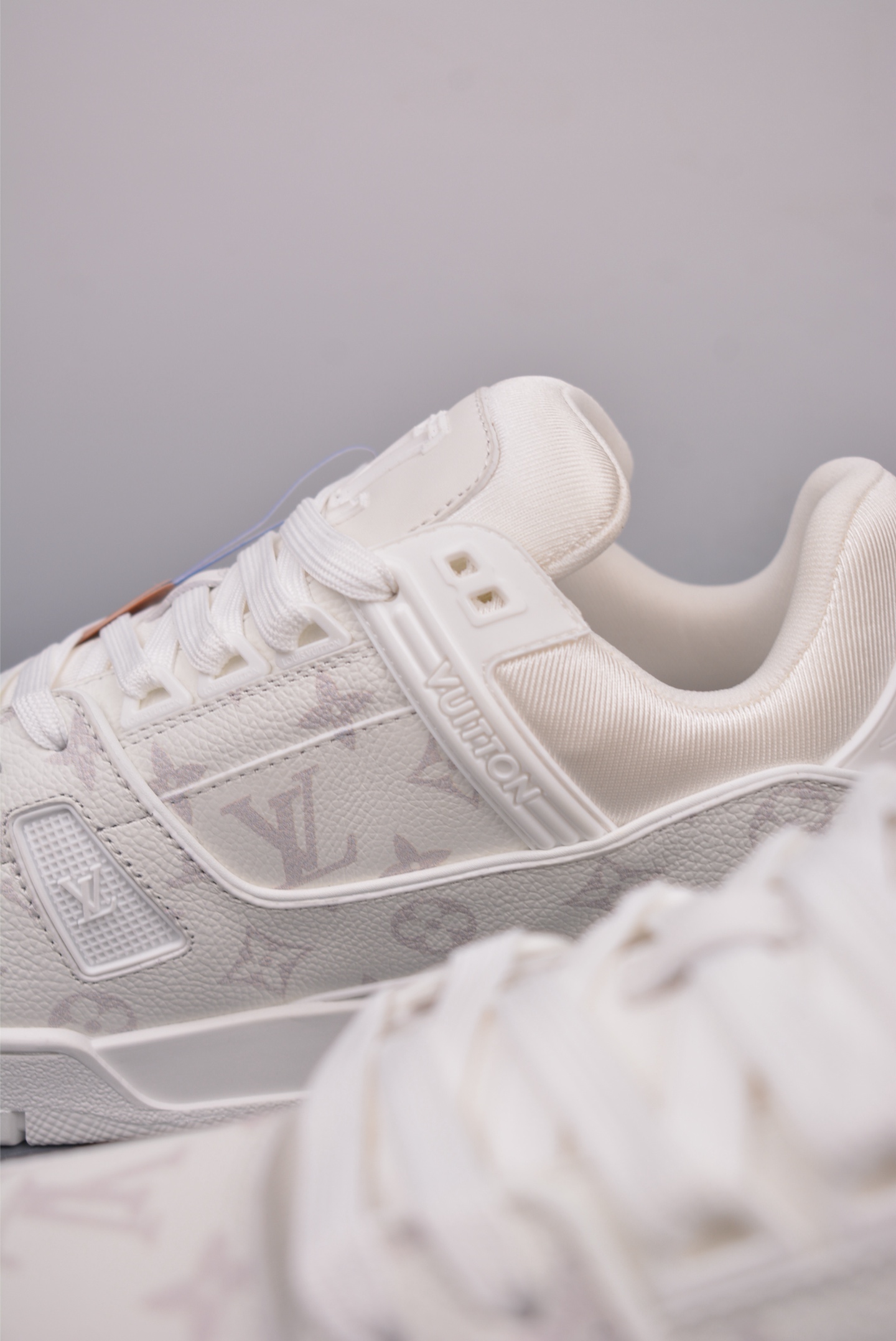 Louis Vuitton Trainer Sneaker Low White Jacquard 1A9JG7