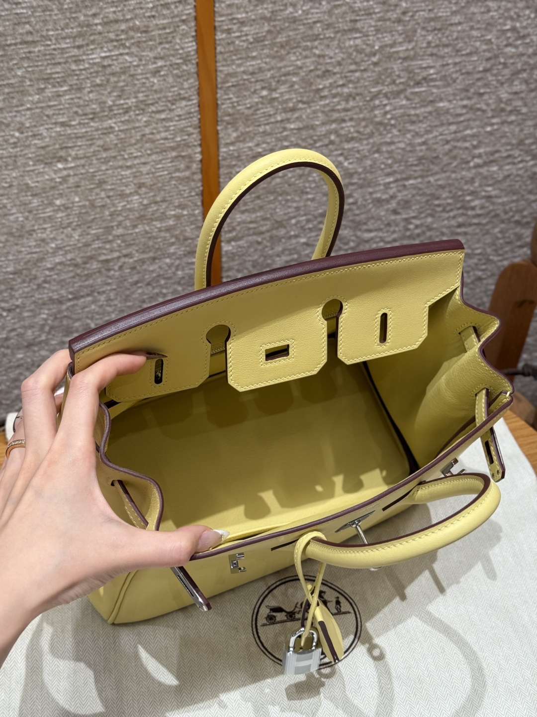 Hermes Birkin 1ZJaune Poussin Handbag (Handmade to Order)