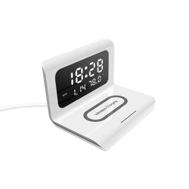 🎉Winter Sale 30% OFF - New Creative Wireless Phone Charging Station With Digital Alarm Clock