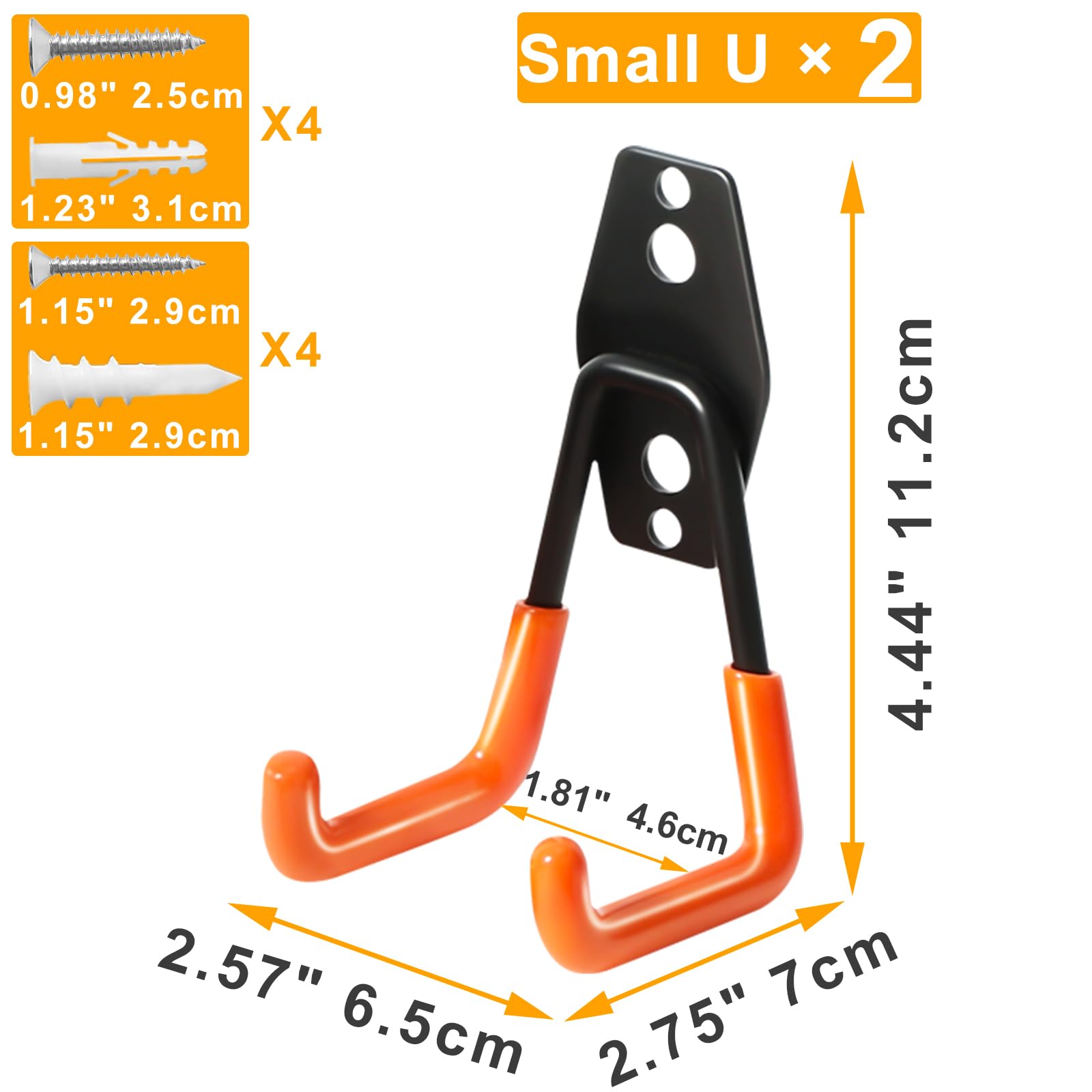 2 Pack Heavy Duty Garage Storage Hooks – Strong, Sturdy & Built to Last! 🔩💪