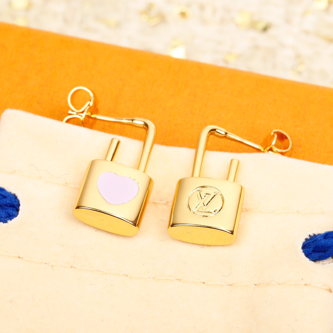 Louis Vuitton Limited Edition Lock Earrings