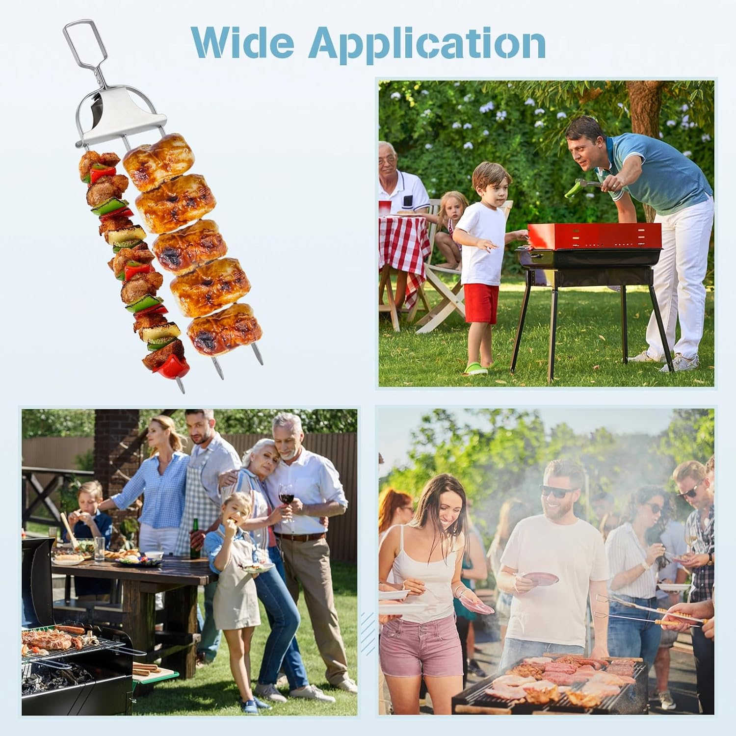 👍2024 New Arrival- 50% OFF💥3-Prong Semi-automatic Grill Fork