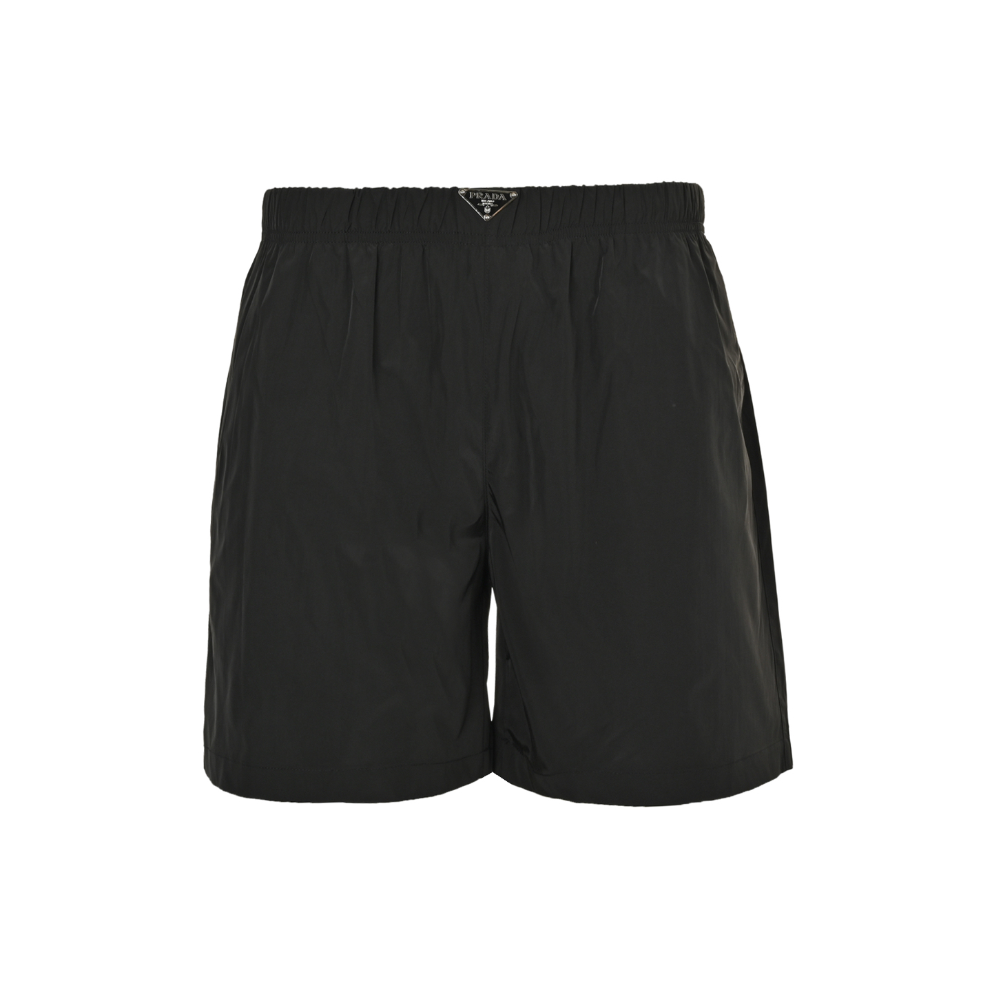 Prada 25ss waist triangle logo beach shorts