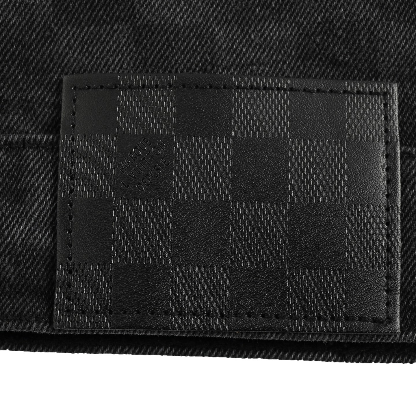Louis Vuitton 24Fw gradient checkerboard washed denim jacket